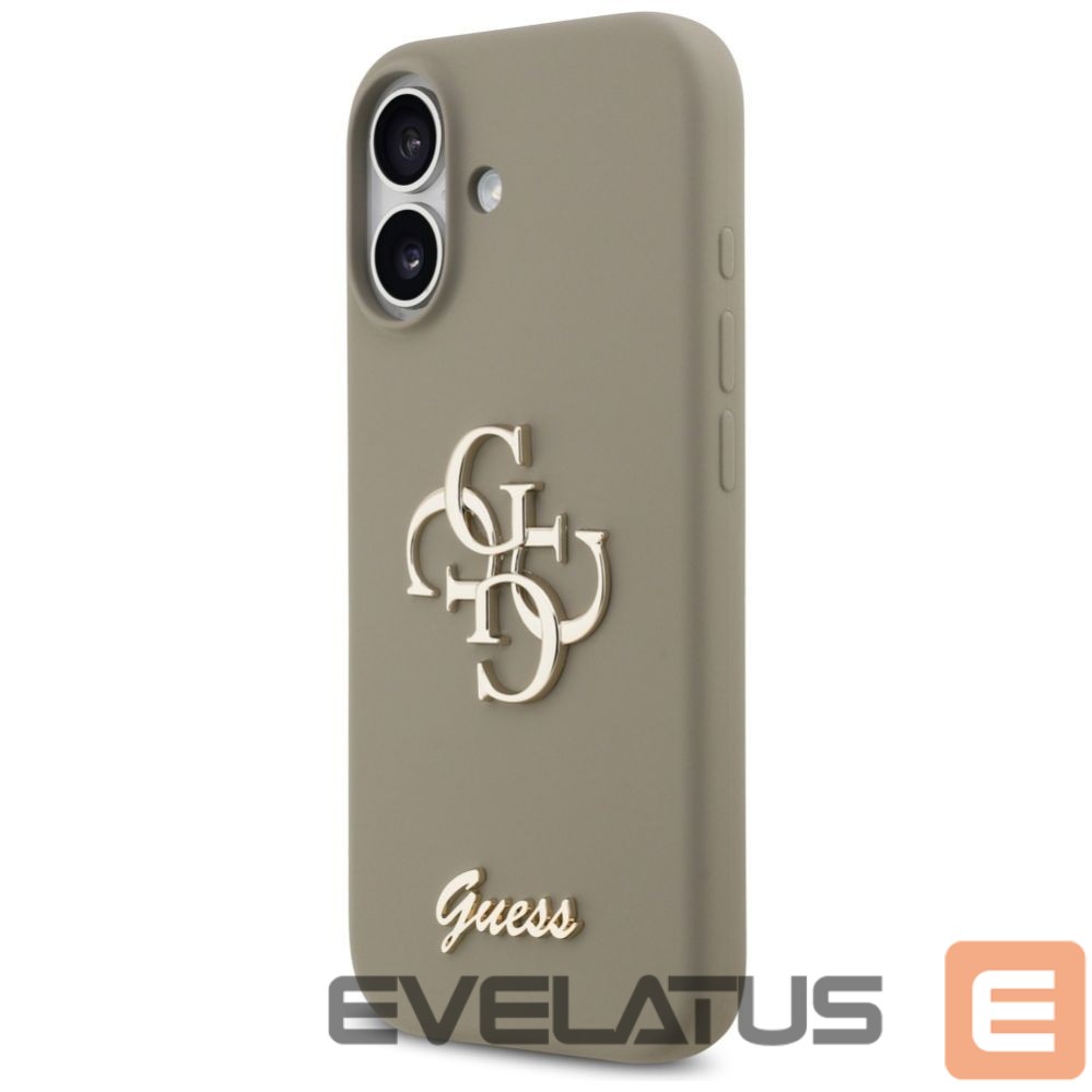 Kitos prekės Guess Guess Silicone Big 4G Script Case for iPhone 17 - Brown