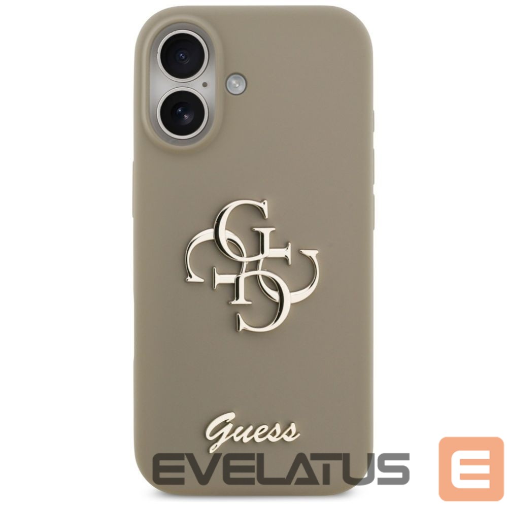 Kitos prekės Guess Guess Silicone Big 4G Script Case for iPhone 17 - Brown
