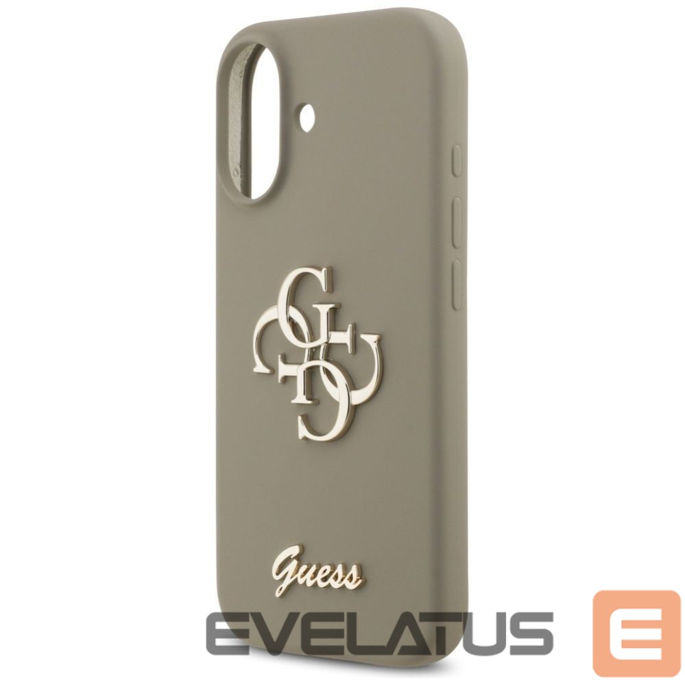 Kitos prekės Guess Guess Silicone Big 4G Script Case for iPhone 17 - Brown