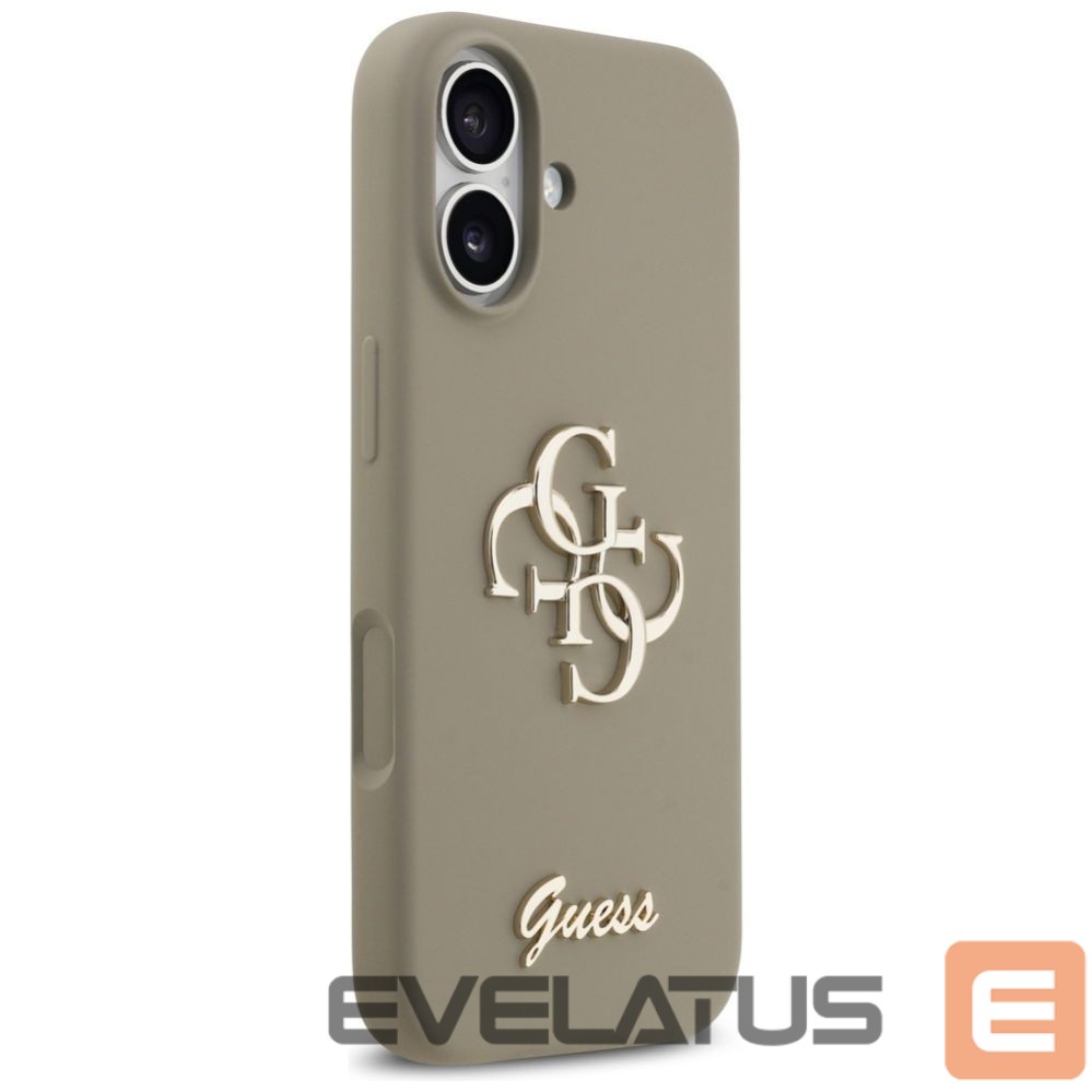 Kitos prekės Guess Guess Silicone Big 4G Script Case for iPhone 17 - Brown