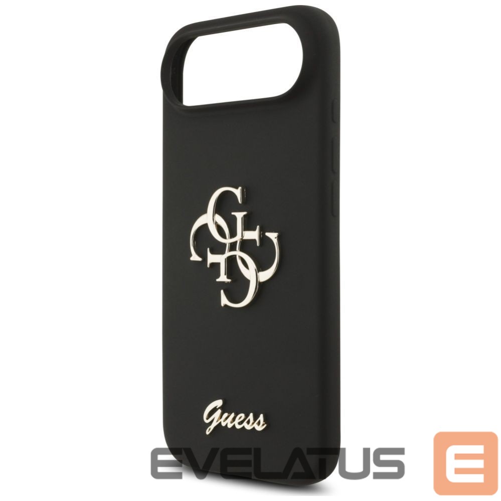 Kitos prekės Guess Guess Silicone Big 4G Script case for iPhone Air - black