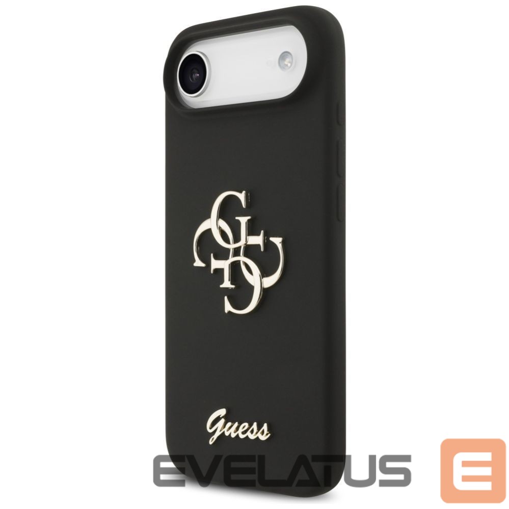 Kitos prekės Guess Guess Silicone Big 4G Script case for iPhone Air - black