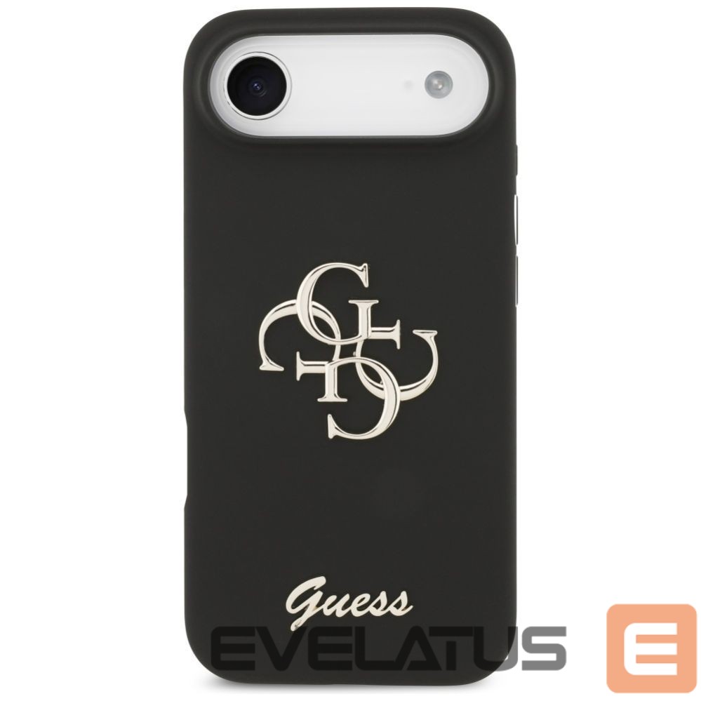 Kitos prekės Guess Guess Silicone Big 4G Script case for iPhone Air - black