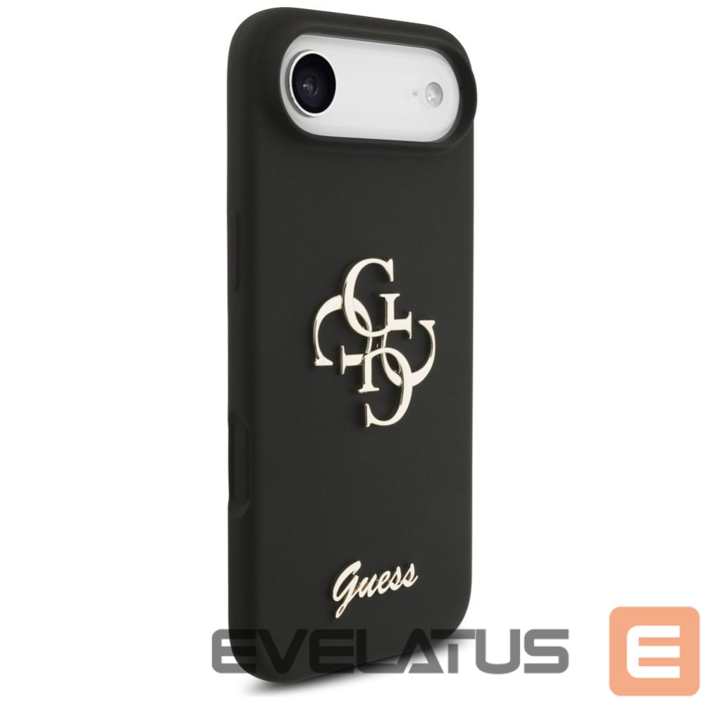 Kitos prekės Guess Guess Silicone Big 4G Script case for iPhone Air - black