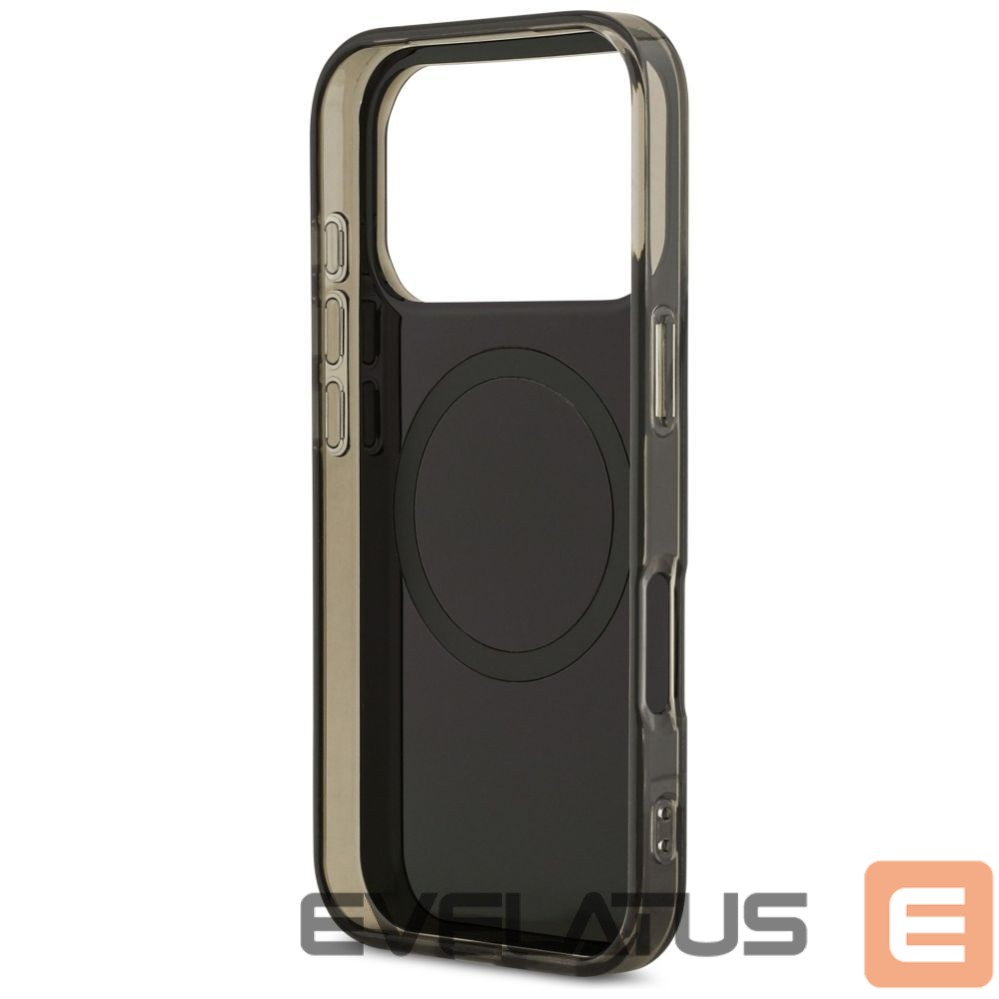 Kitos prekės U.S. Polo PU US Polo DH and Bottom Stripe Logo MagSafe Case for iPhone 17 Pro - Black