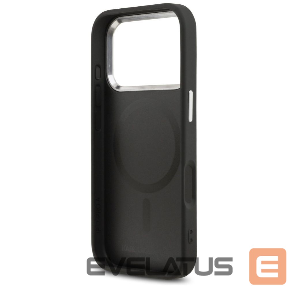Kitos prekės Karl Lagerfeld Karl Lagerfeld Karl & Choupette Pins MagSafe Case for iPhone 17 Pro - Black