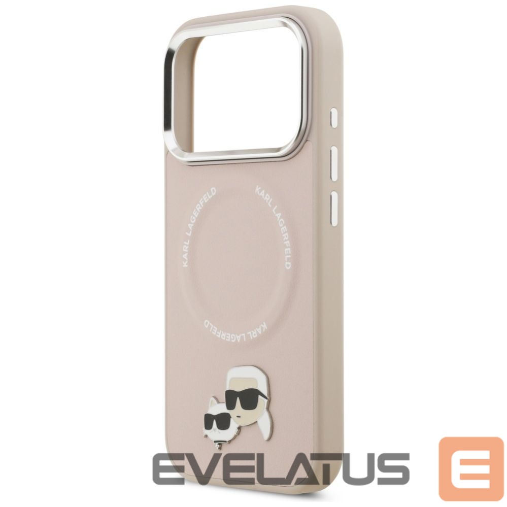 Kitos prekės Karl Lagerfeld Karl Lagerfeld Karl & Choupette Pins MagSafe Case for iPhone 17 Pro - Pink