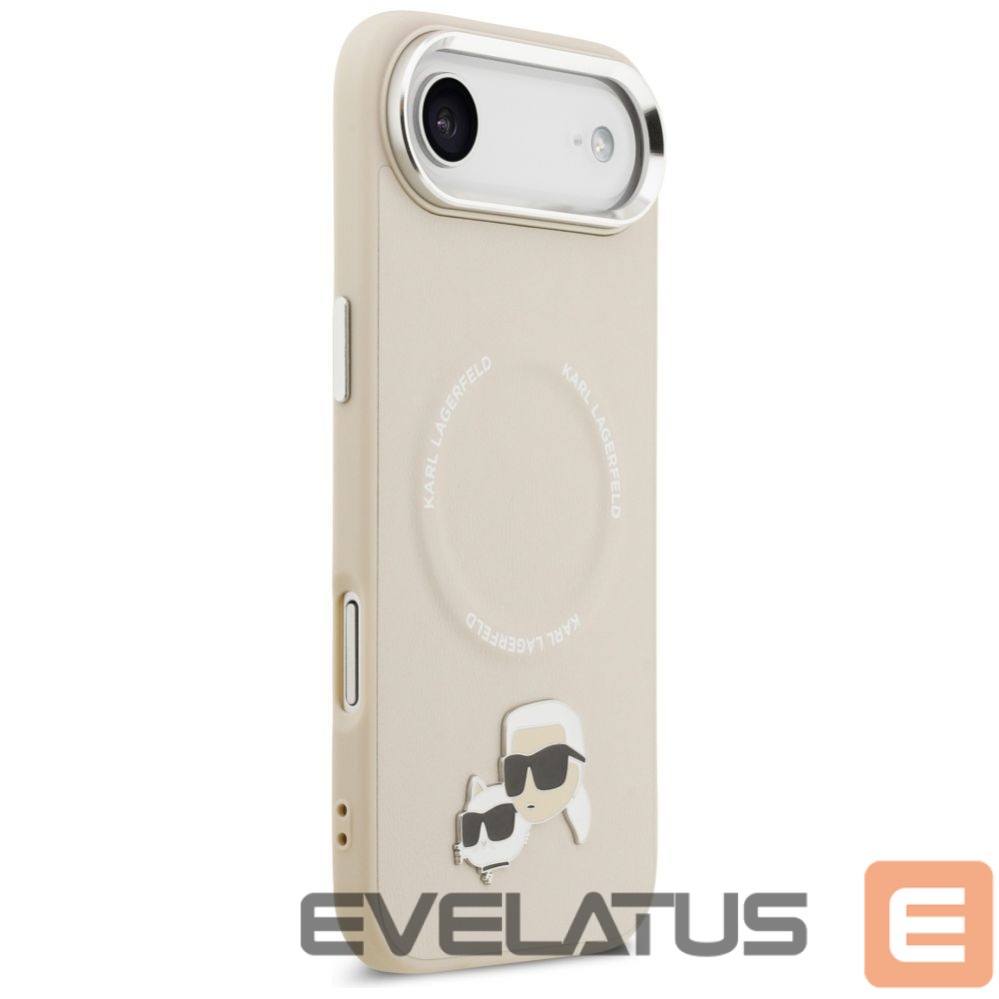 Kitos prekės Karl Lagerfeld Karl Lagerfeld Karl & Choupette Pins MagSafe Case for iPhone Air - Beige