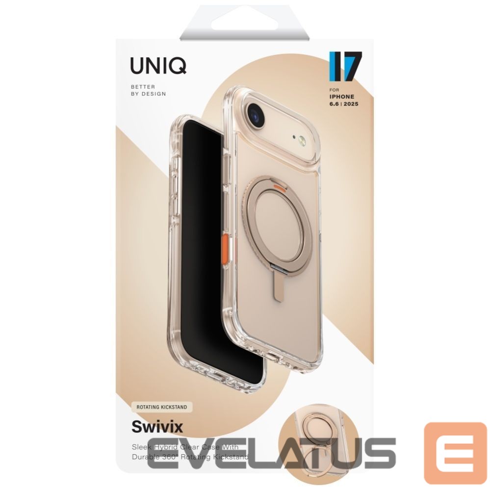 Kitos prekės UNIQ Uniq Swivix Rotating Kickstand 360 Case for iPhone Air - Gold