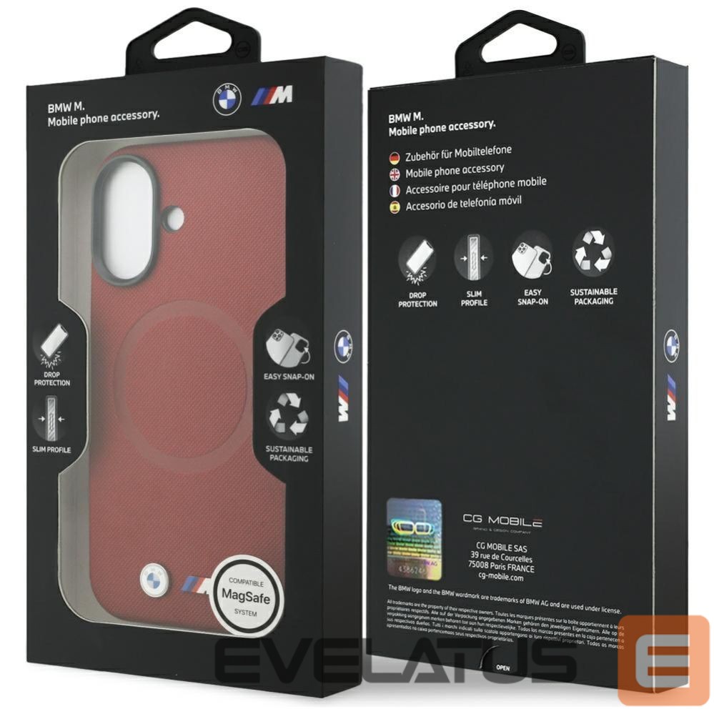 Kitos prekės BMW BMW M FW Metal Logo MagSafe Case for iPhone 17 - Red