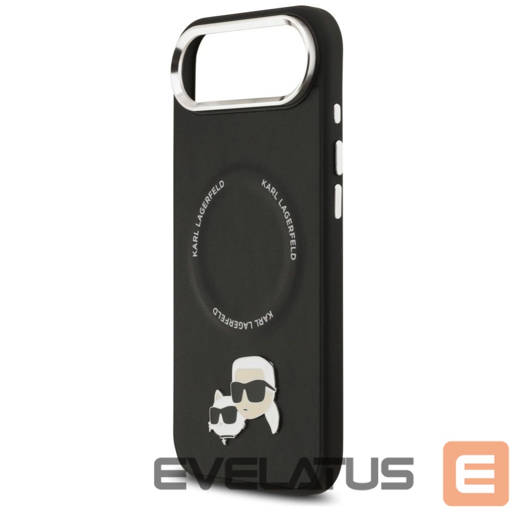Kitos prekės Karl Lagerfeld Karl Lagerfeld Karl & Choupette Pins MagSafe Case for iPhone Air - Black