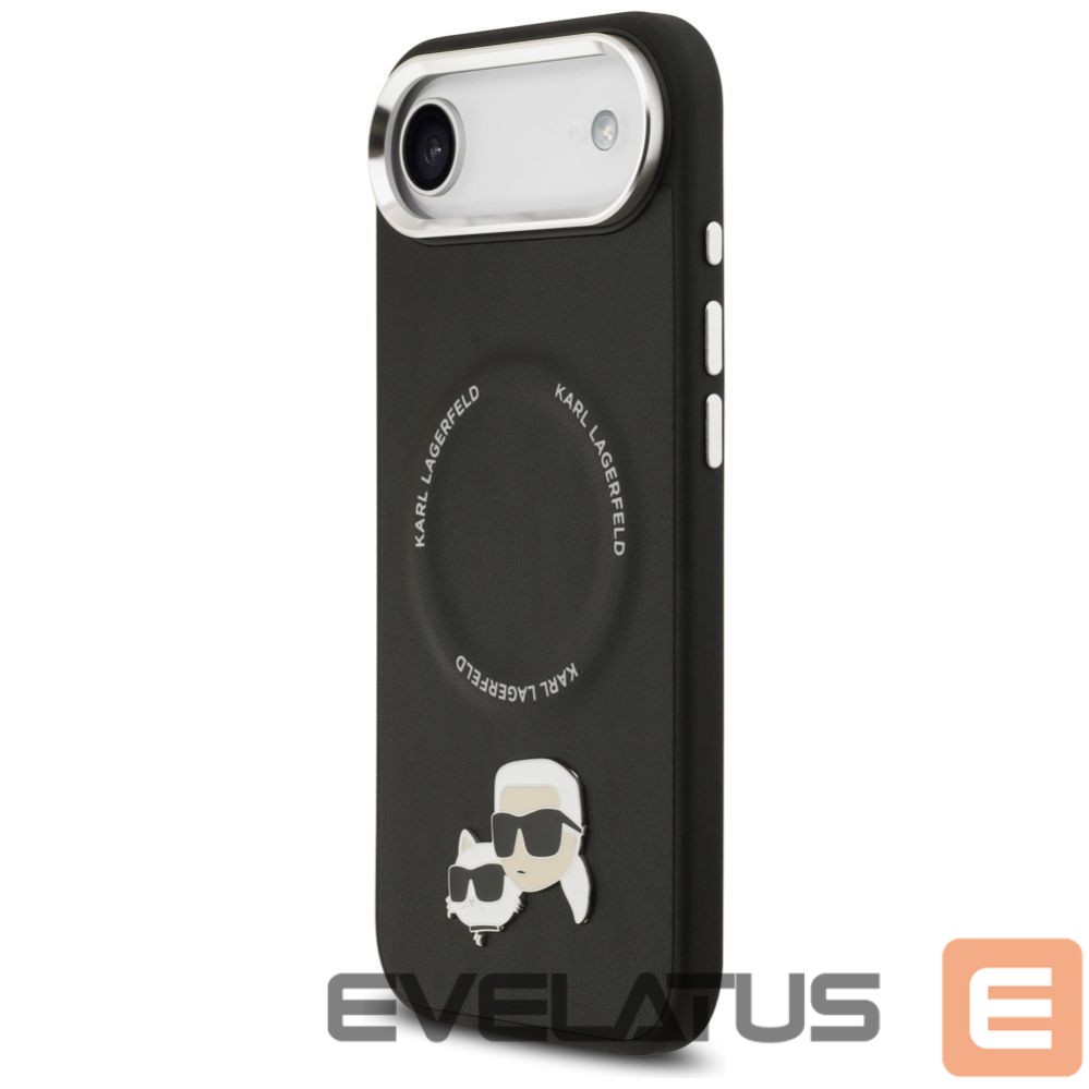 Kitos prekės Karl Lagerfeld Karl Lagerfeld Karl & Choupette Pins MagSafe Case for iPhone Air - Black