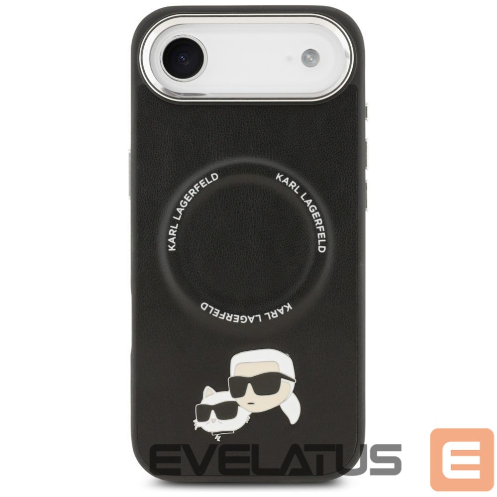 Kitos prekės Karl Lagerfeld Karl Lagerfeld Karl & Choupette Pins MagSafe Case for iPhone Air - Black
