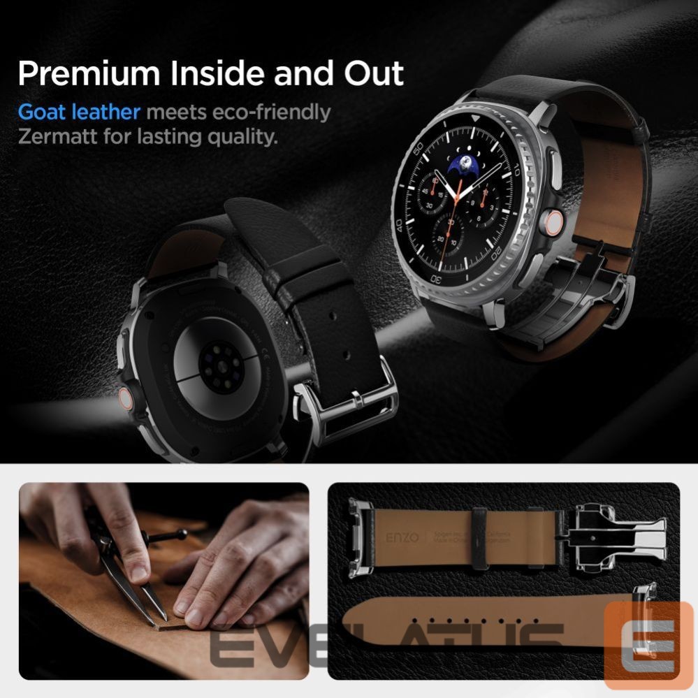 Kitos prekės Spigen Spigen Enzo Strap for Samsung Galaxy Watch 40/44/46 mm - Black