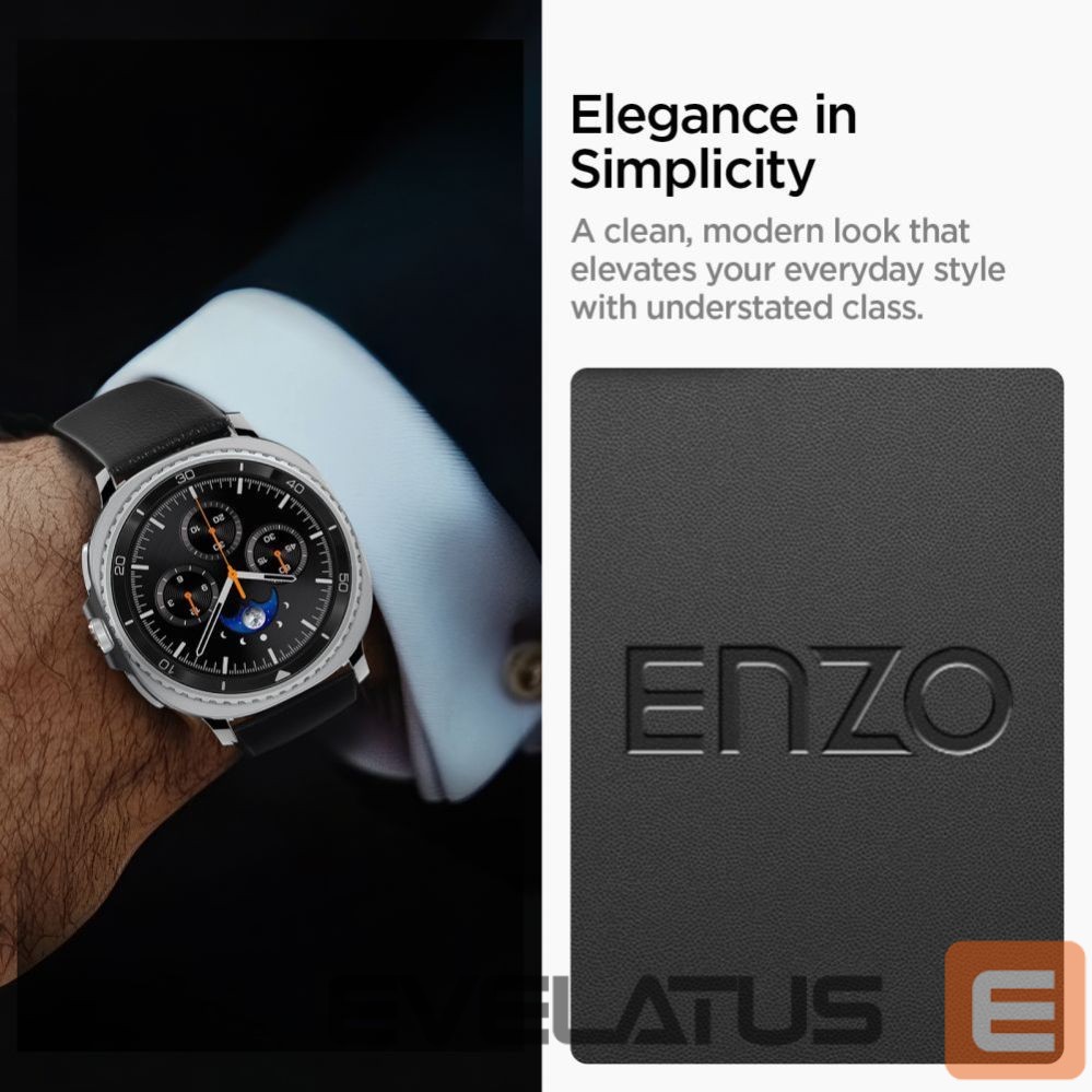 Kitos prekės Spigen Spigen Enzo Strap for Samsung Galaxy Watch 40/44/46 mm - Black