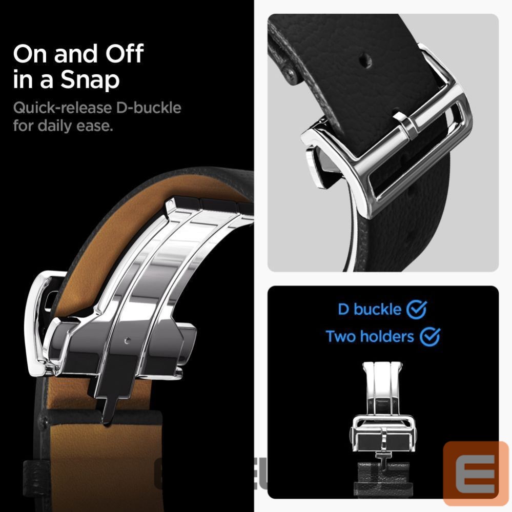 Kitos prekės Spigen Spigen Enzo Strap for Samsung Galaxy Watch 40/44/46 mm - Black