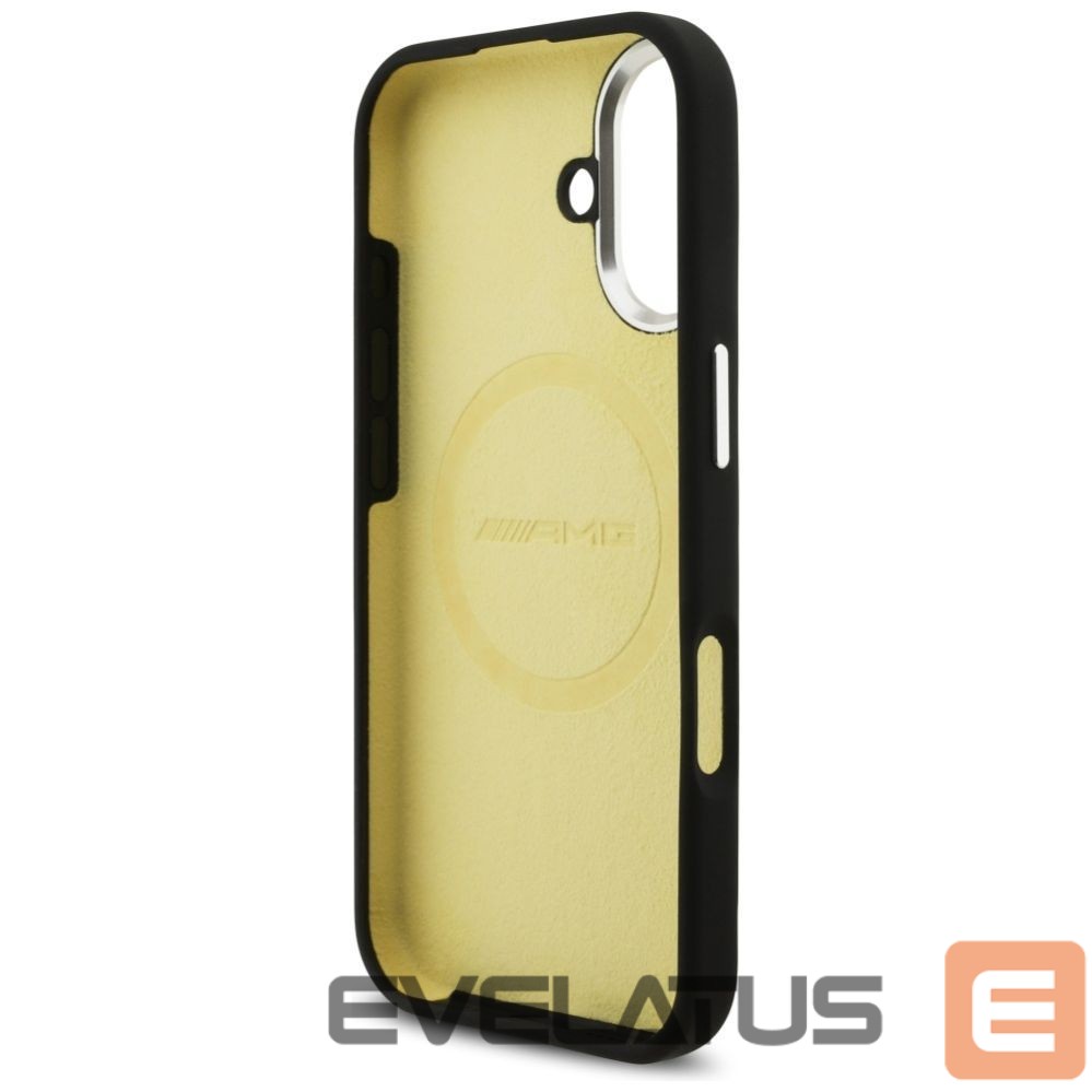 Kitos prekės Mercedes-Benz AMG Silicone Oversize Rhombs MagSafe Case for iPhone 17 - Black