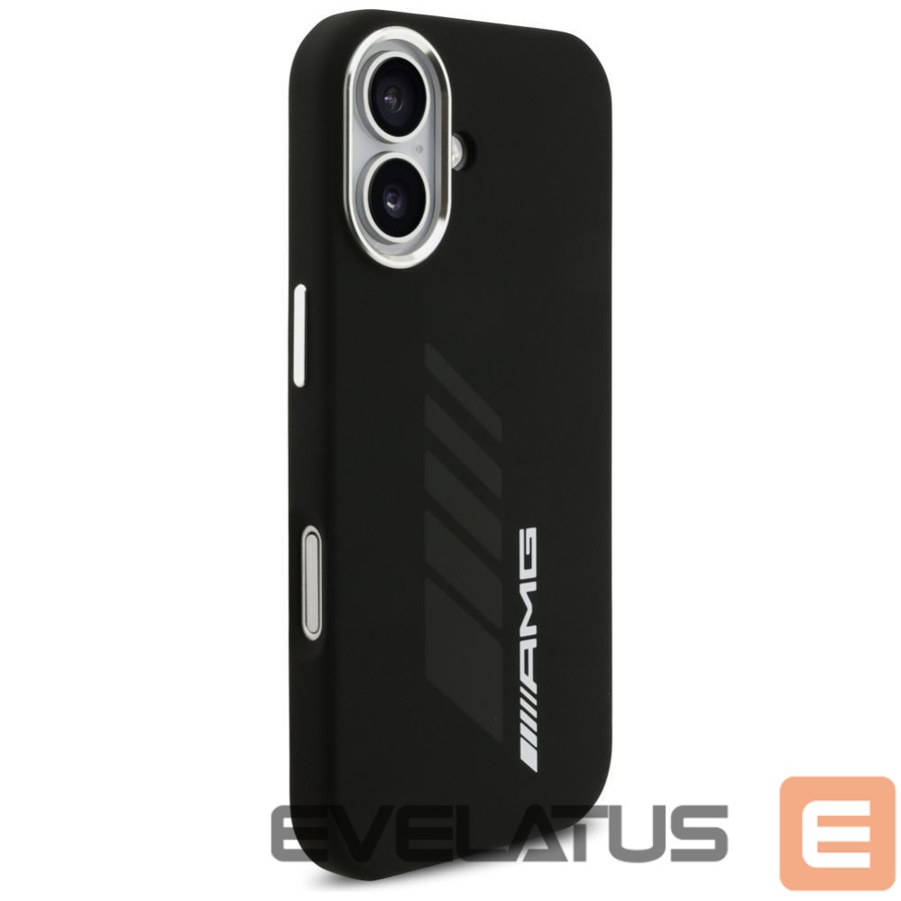 Kitos prekės Mercedes-Benz AMG Silicone Oversize Rhombs MagSafe Case for iPhone 17 - Black