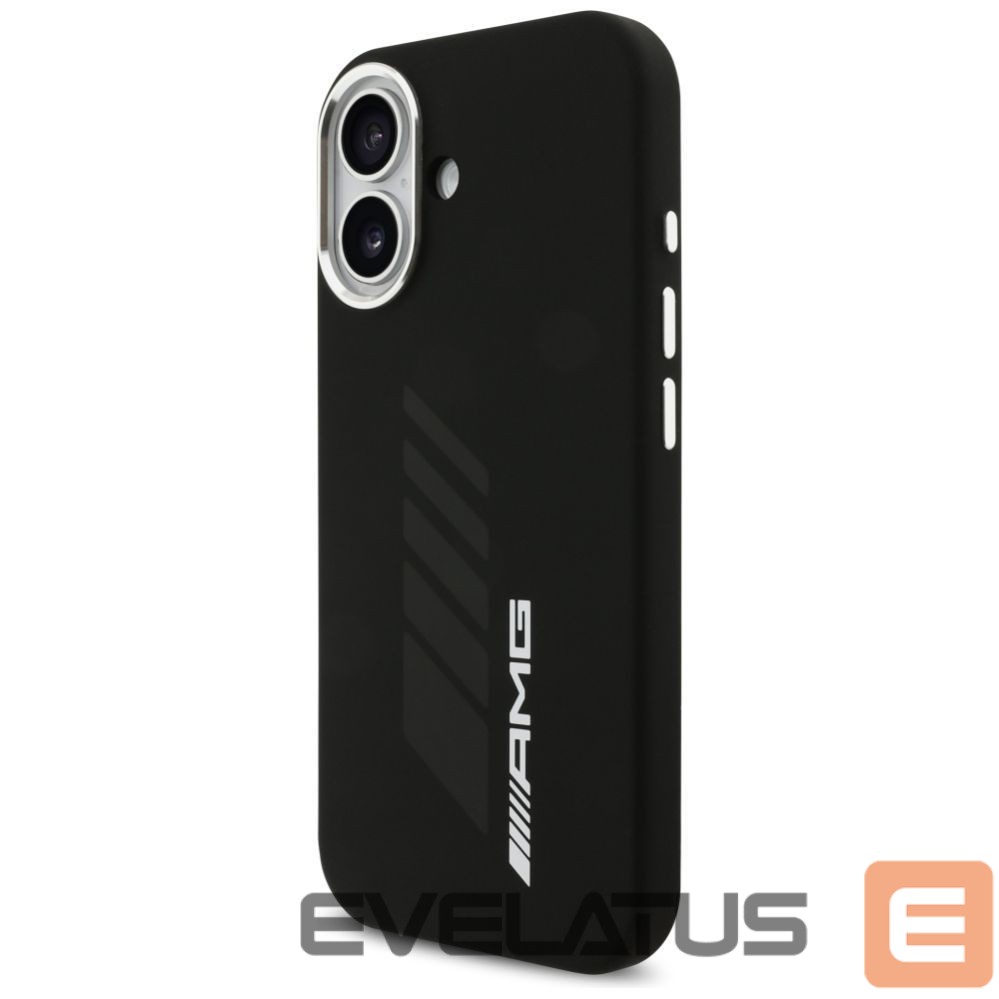 Kitos prekės Mercedes-Benz AMG Silicone Oversize Rhombs MagSafe Case for iPhone 17 - Black