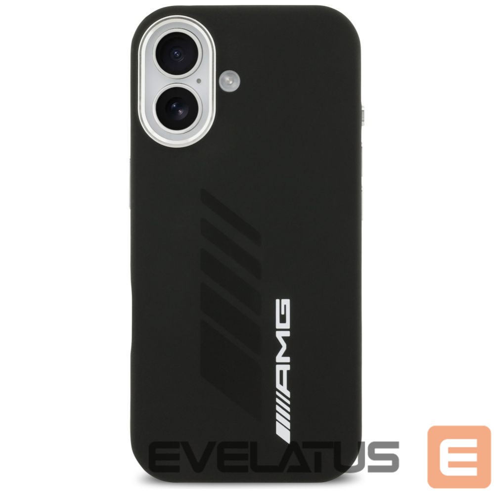 Kitos prekės Mercedes-Benz AMG Silicone Oversize Rhombs MagSafe Case for iPhone 17 - Black