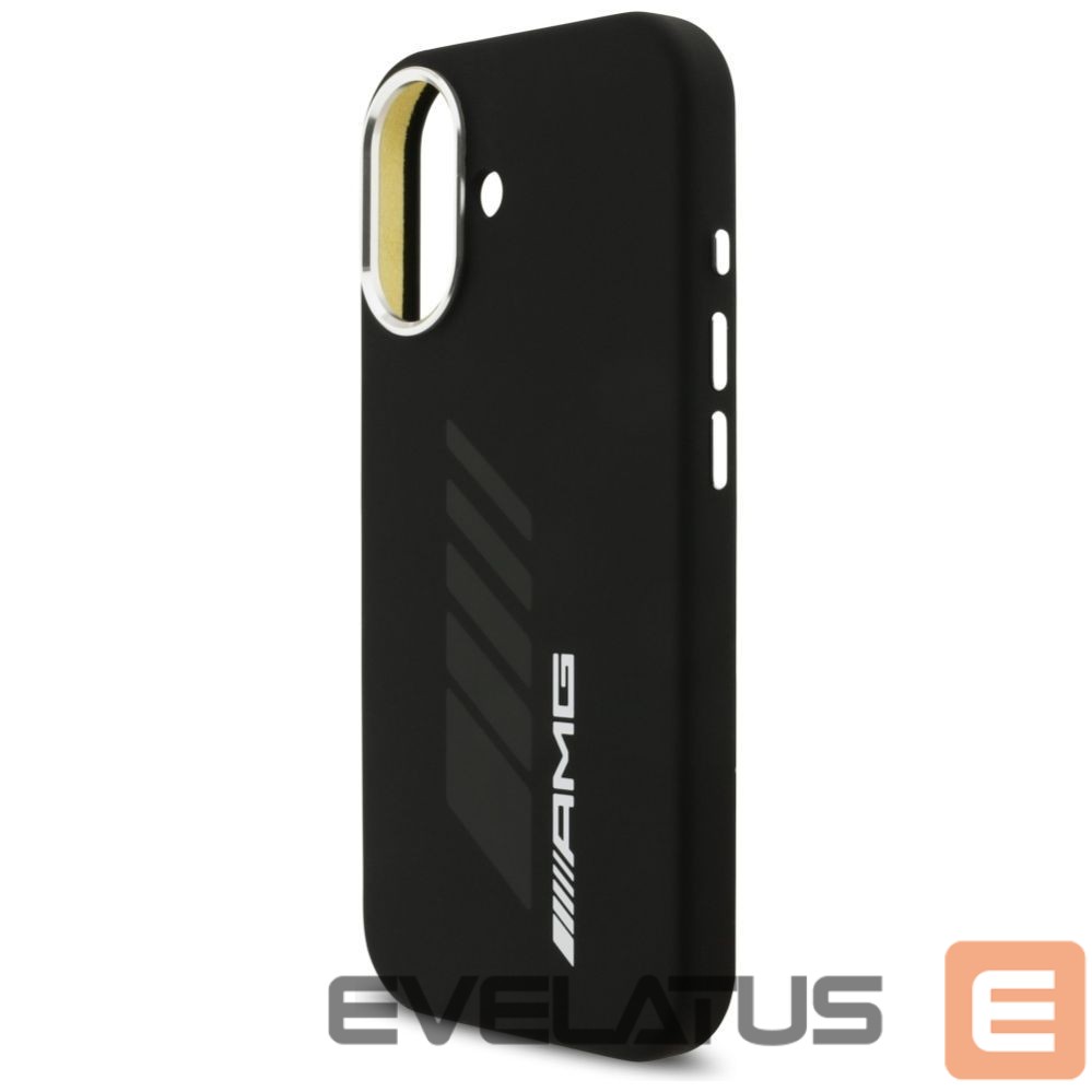 Kitos prekės Mercedes-Benz AMG Silicone Oversize Rhombs MagSafe Case for iPhone 17 - Black