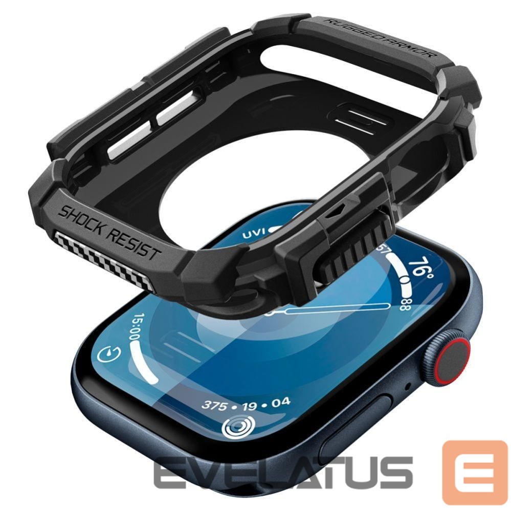 Kitos prekės Spigen Spigen Rugged Armor Case for Apple Watch 10 46mm - Black