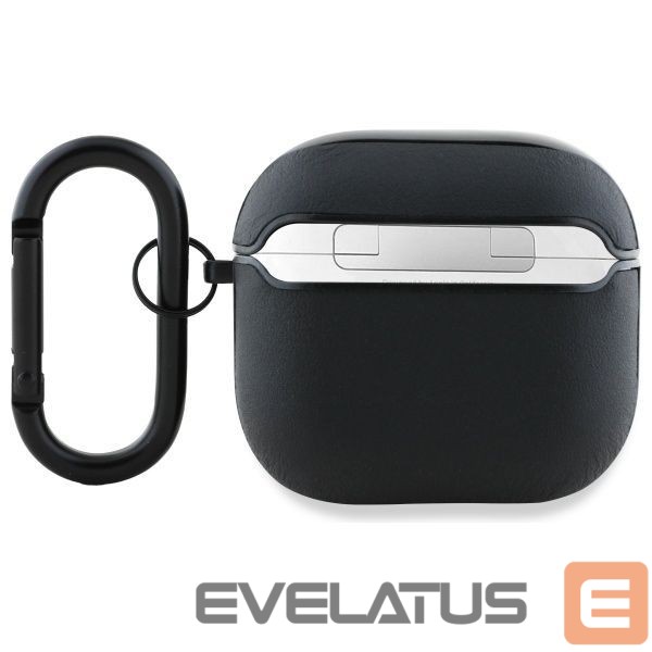 Kitos prekės Mercedes-Benz AMG Leather White Logo Case for AirPods 4 - Black / White