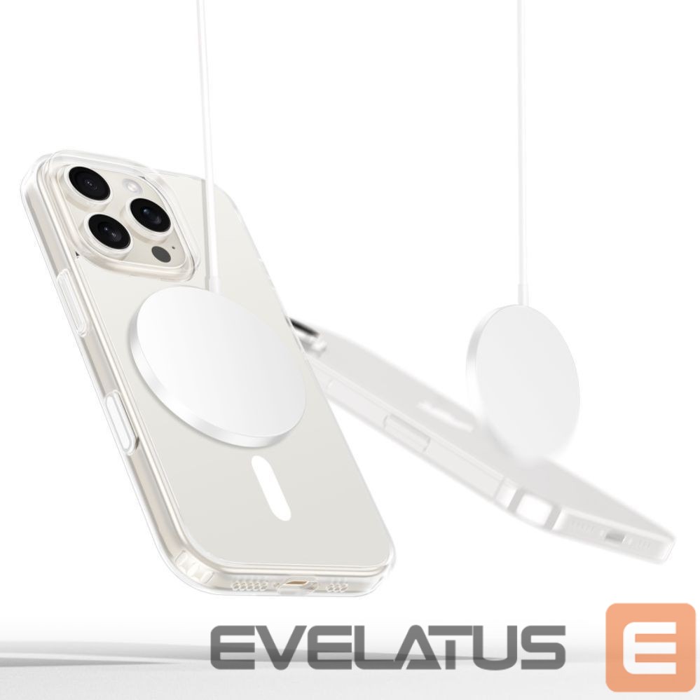 Kitos prekės Tech-Protect Tech-Protect Flexair Hybrid CC Magsafe iPhone 16 Pro Case - Clear