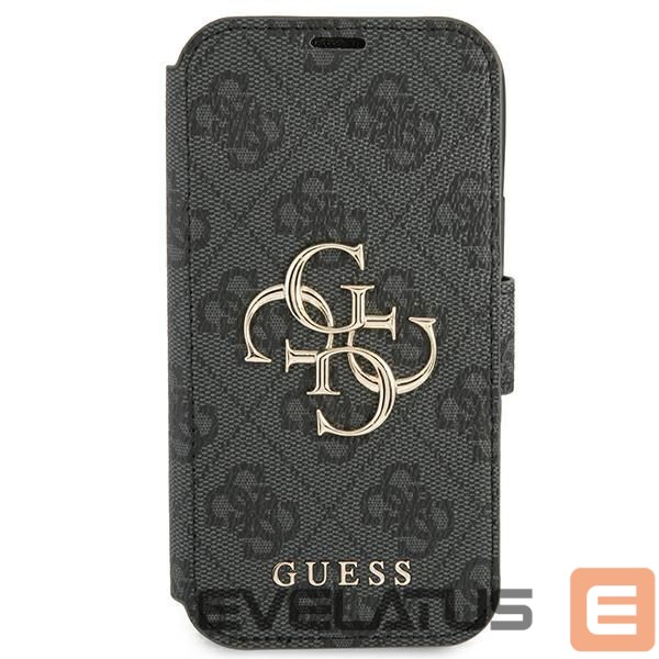 Kitos prekės Guess Guess GUBKP13X4GMGGR iPhone 13 Pro Max 6.7" gray/gray book 4G Big Metal Logo