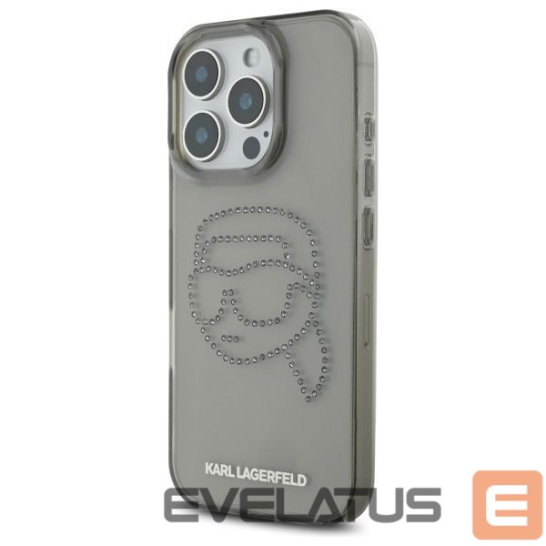 Kitos prekės Karl Lagerfeld Karl Lagerfeld KLHCP16XHKHDCELK iPhone 16 Pro Max 6.9" black/black hardcase IML Rhinestones Karl Head