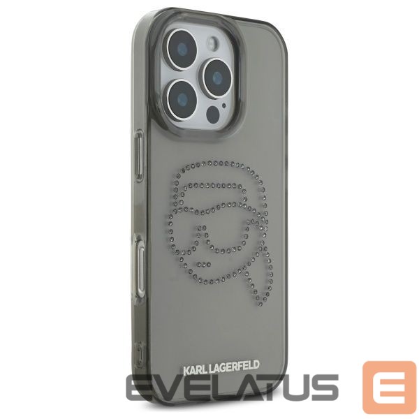 Kitos prekės Karl Lagerfeld Karl Lagerfeld KLHCP16XHKHDCELK iPhone 16 Pro Max 6.9" black/black hardcase IML Rhinestones Karl Head
