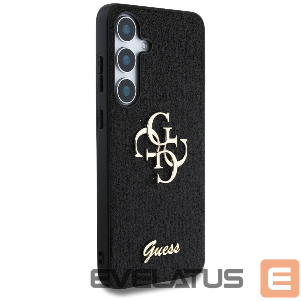 Kitos prekės Guess Guess Fixed Glitter Big 4G Metal Logo case for Samsung Galaxy S25 black