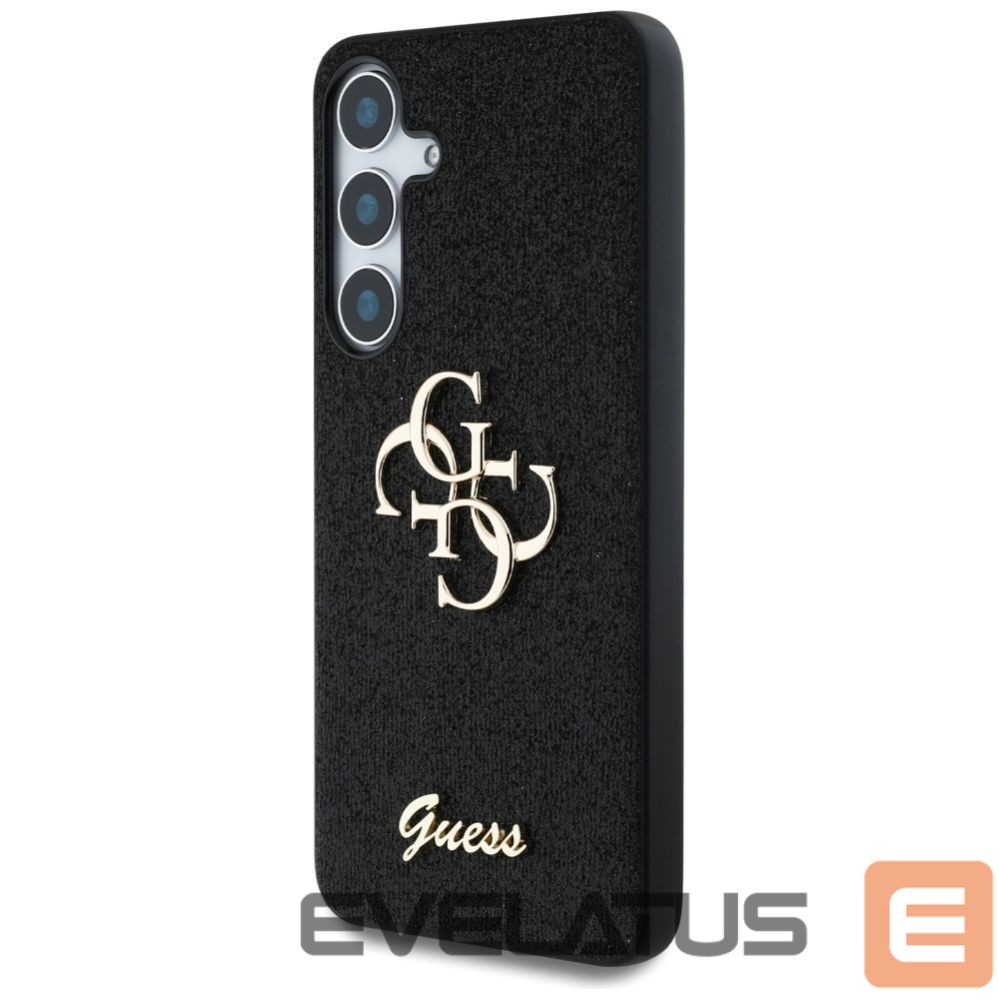 Kitos prekės Guess Guess Fixed Glitter Big 4G Metal Logo case for Samsung Galaxy S25 black