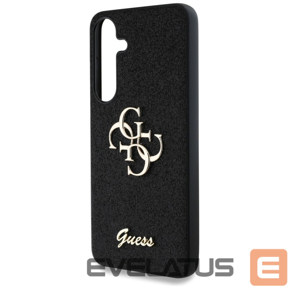 Kitos prekės Guess Guess Fixed Glitter Big 4G Metal Logo case for Samsung Galaxy S25 black