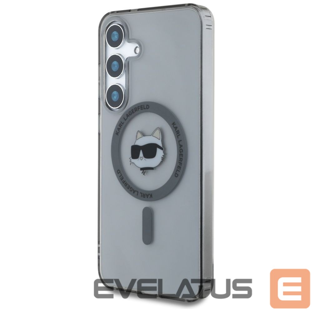 Kitos prekės Karl Lagerfeld Karl Lagerfeld Button Choupette Head Printed Logo MagSafe Samsung Galaxy S25 case black