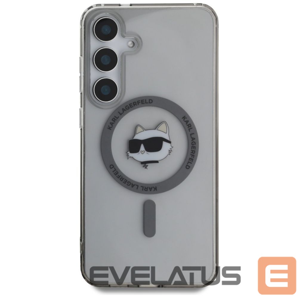 Kitos prekės Karl Lagerfeld Karl Lagerfeld Button Choupette Head Printed Logo MagSafe Samsung Galaxy S25 case black