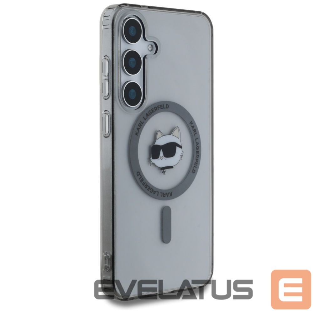 Kitos prekės Karl Lagerfeld Karl Lagerfeld Button Choupette Head Printed Logo MagSafe Samsung Galaxy S25 case black
