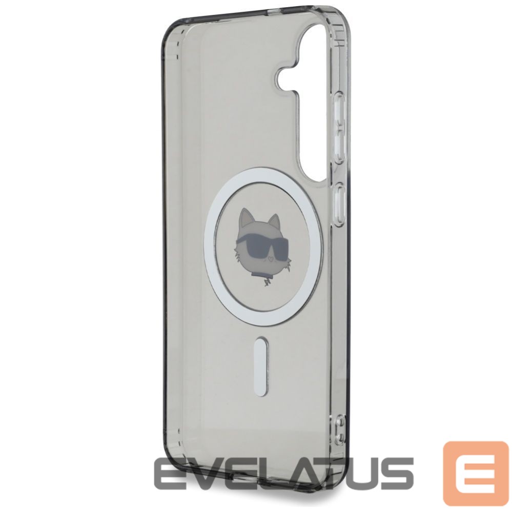 Kitos prekės Karl Lagerfeld Karl Lagerfeld Button Choupette Head Printed Logo MagSafe Samsung Galaxy S25 case black
