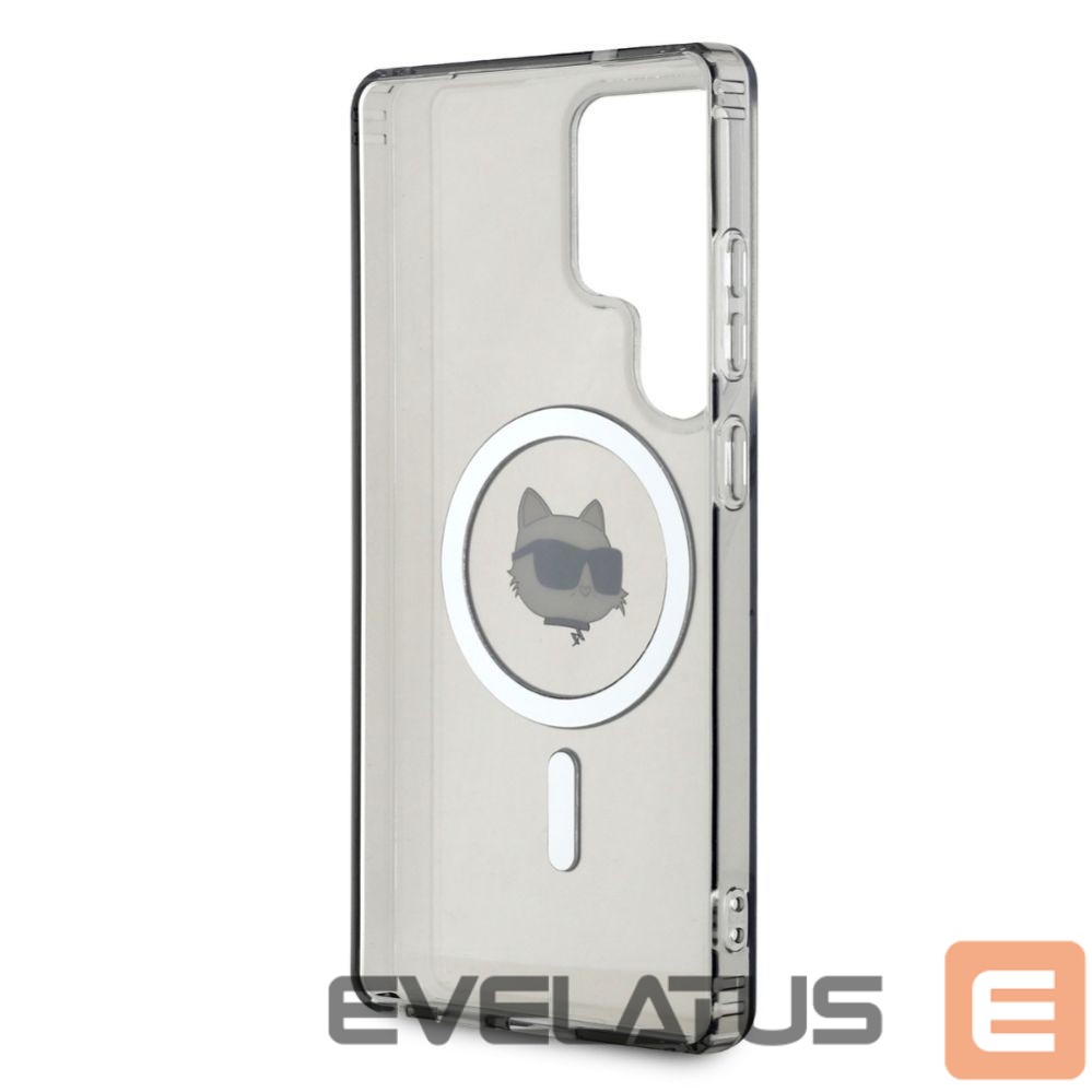 Kitos prekės Karl Lagerfeld Karl Lagerfeld Button Choupette Head Printed Logo MagSafe Samsung Galaxy S25 Ultra case black