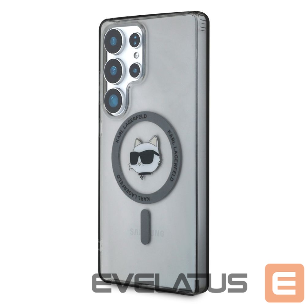 Kitos prekės Karl Lagerfeld Karl Lagerfeld Button Choupette Head Printed Logo MagSafe Samsung Galaxy S25 Ultra case black