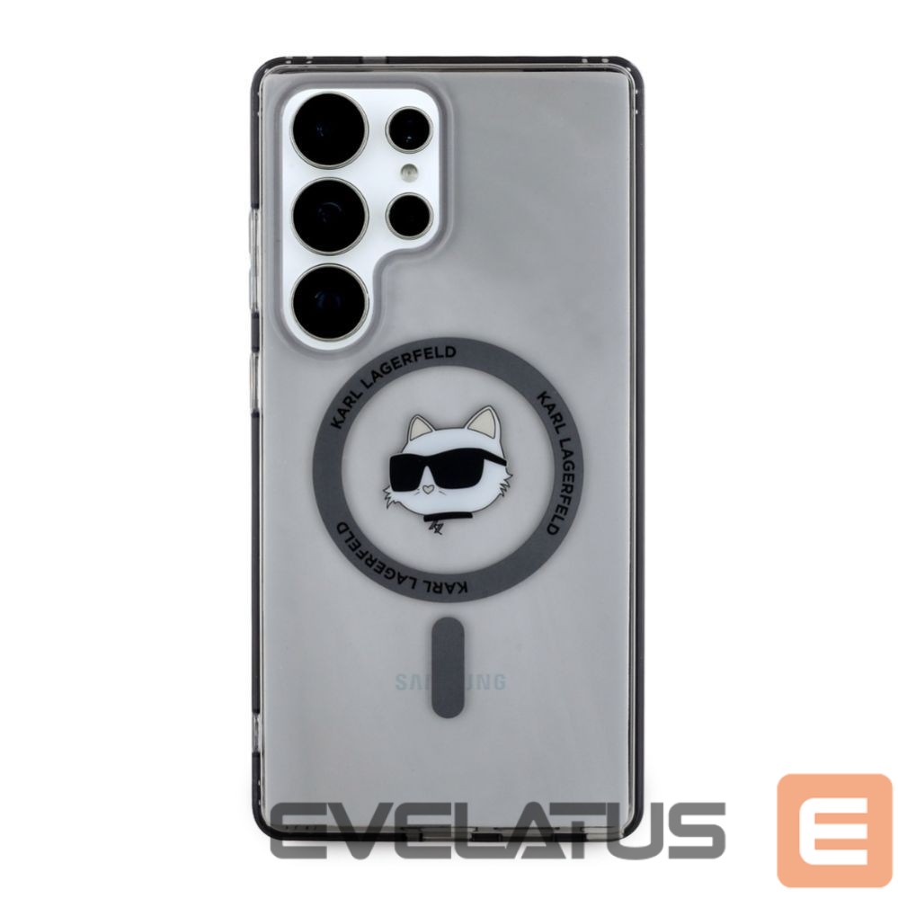 Kitos prekės Karl Lagerfeld Karl Lagerfeld Button Choupette Head Printed Logo MagSafe Samsung Galaxy S25 Ultra case black