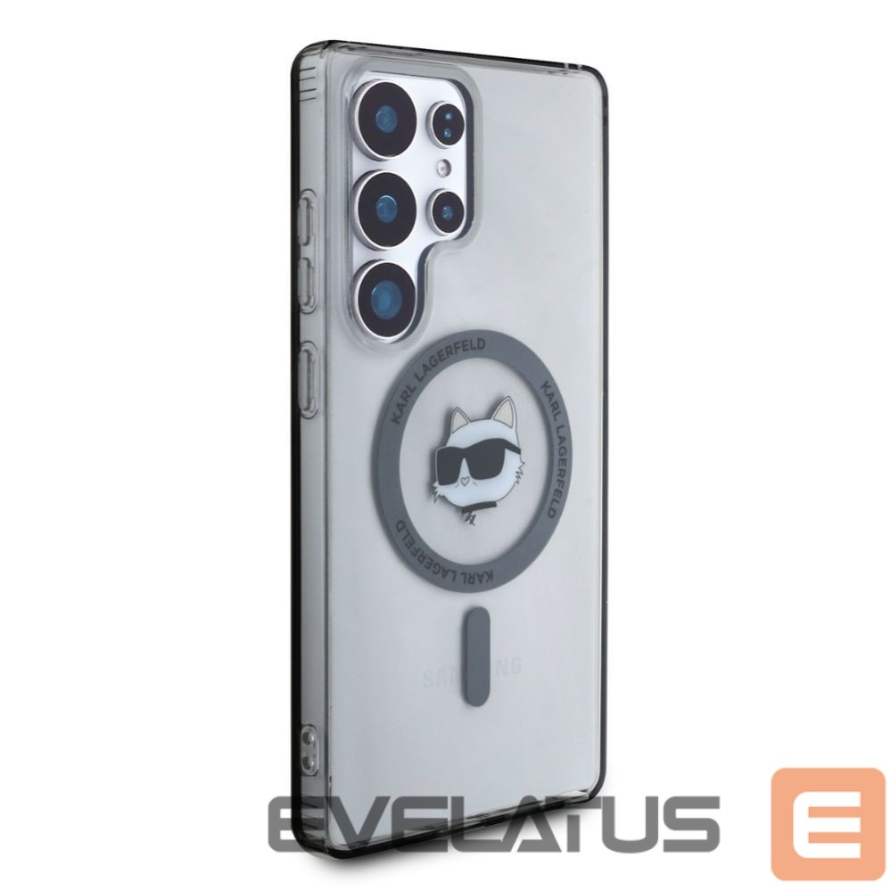 Kitos prekės Karl Lagerfeld Karl Lagerfeld Button Choupette Head Printed Logo MagSafe Samsung Galaxy S25 Ultra case black