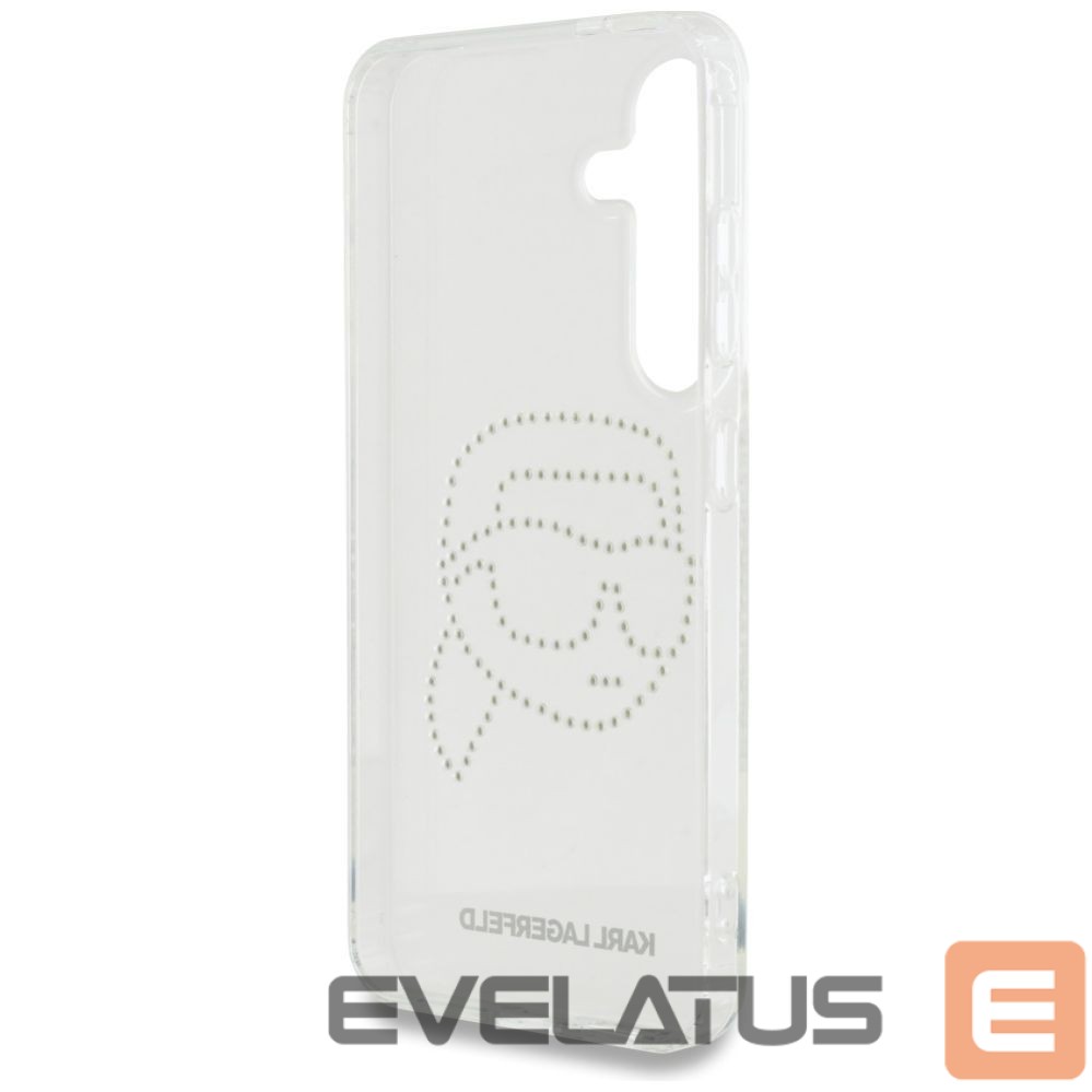 Kitos prekės Karl Lagerfeld Case Karl Lagerfeld Rhinestones Karl Head Logo Samsung Galaxy S25 transparent