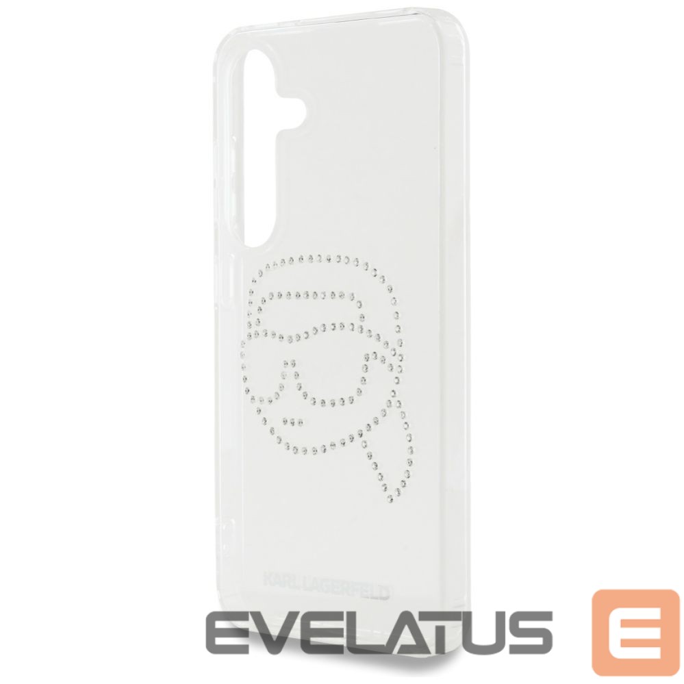 Kitos prekės Karl Lagerfeld Case Karl Lagerfeld Rhinestones Karl Head Logo Samsung Galaxy S25 transparent