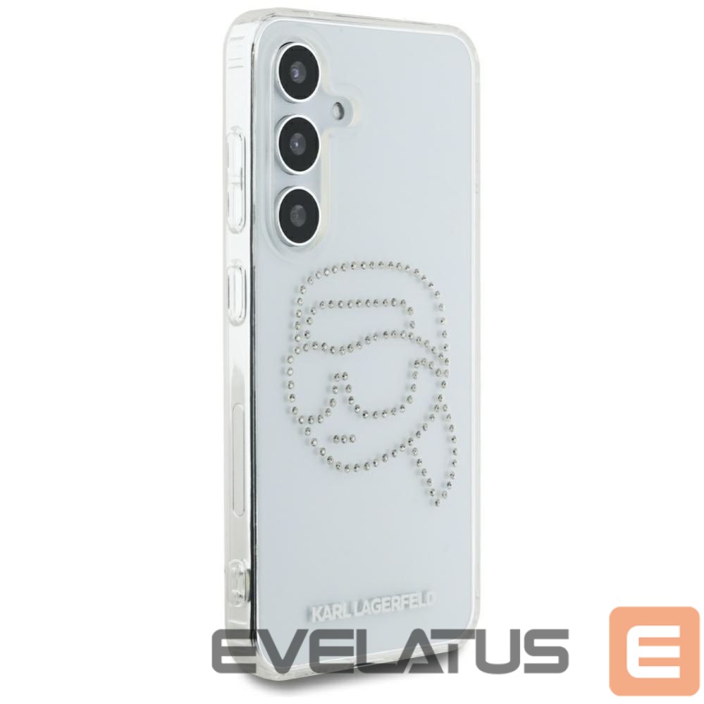 Kitos prekės Karl Lagerfeld Case Karl Lagerfeld Rhinestones Karl Head Logo Samsung Galaxy S25 transparent