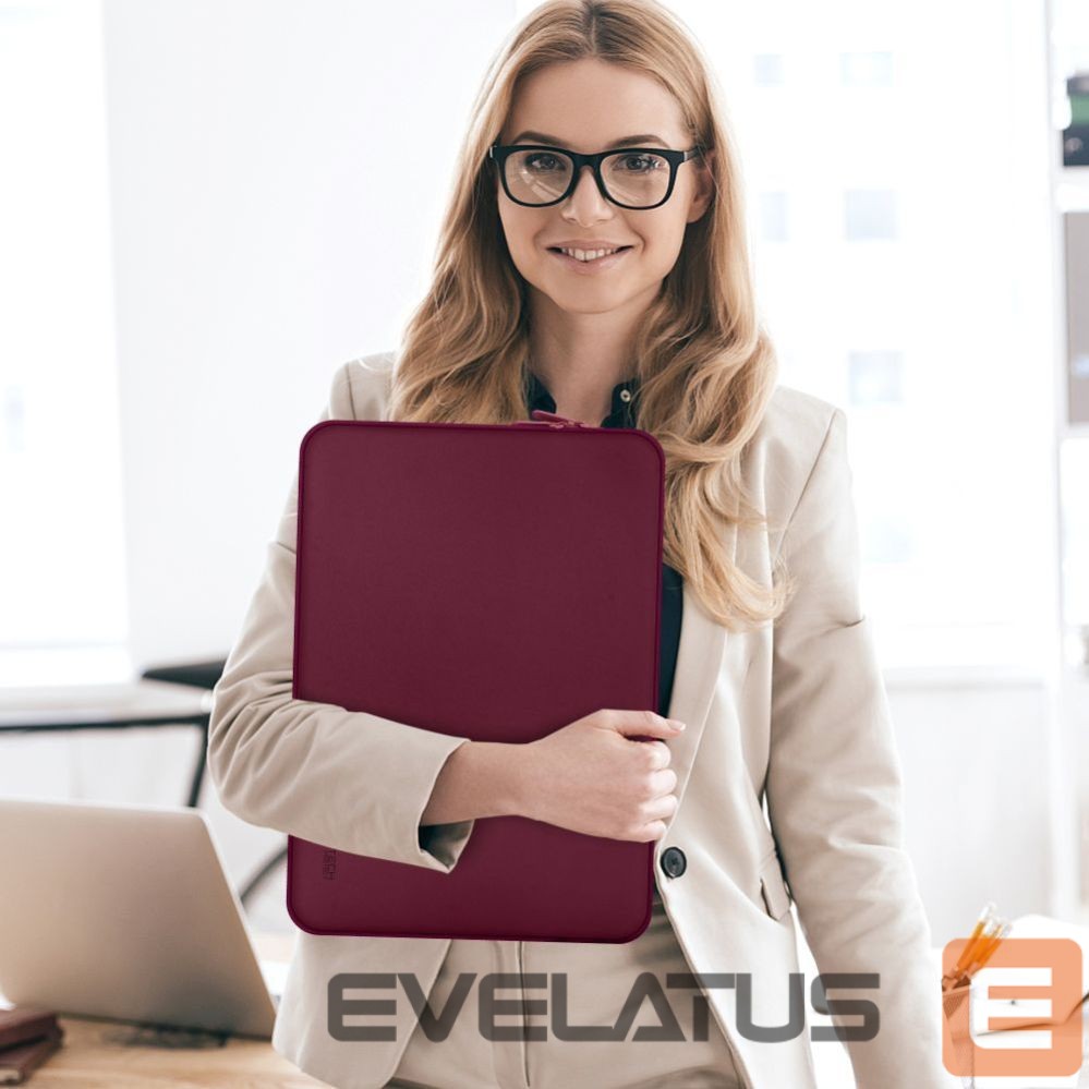 Kitos prekės Tech-Protect Tech-Protect Neoprene Laptop Case 15-16" - Burgundy