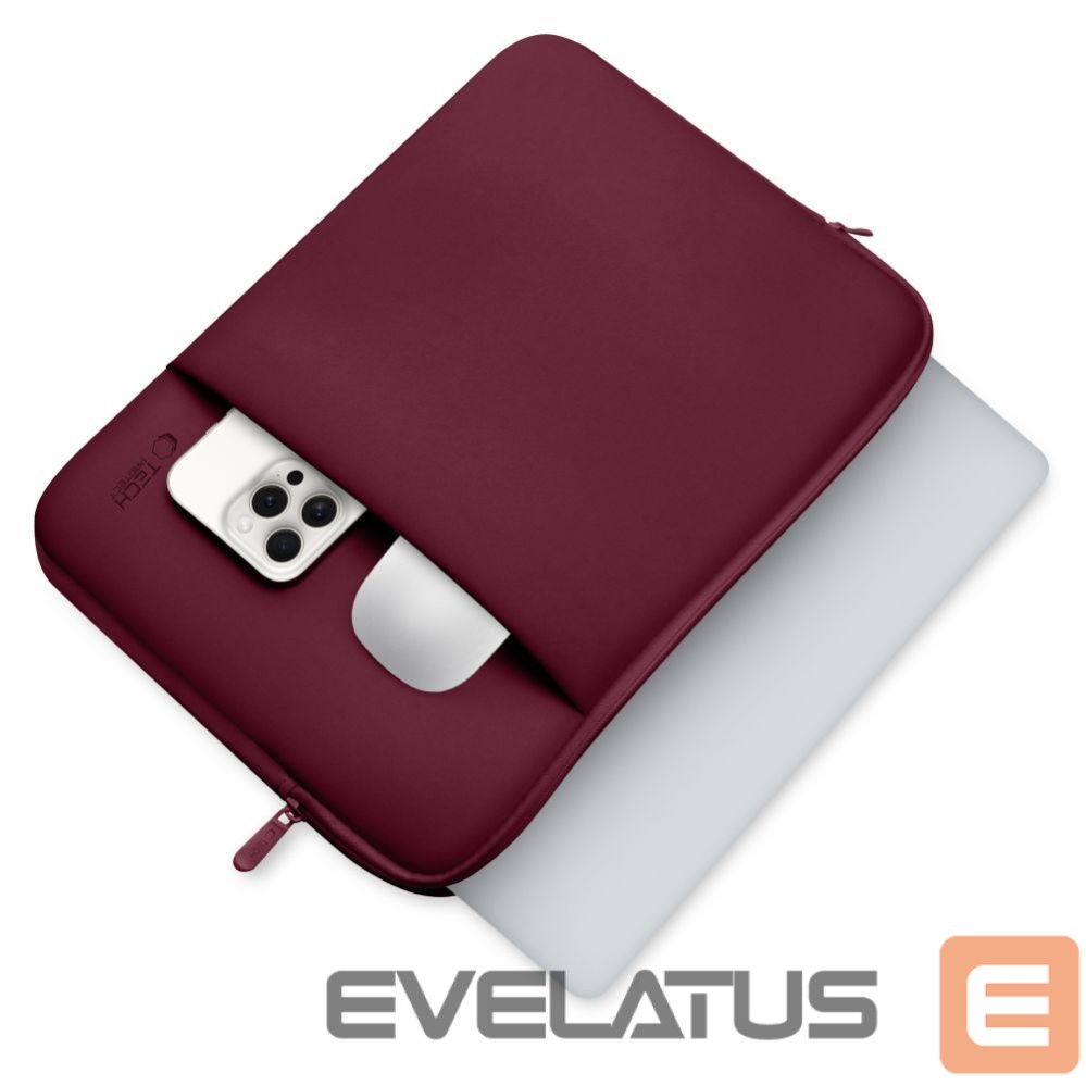 Kitos prekės Tech-Protect Tech-Protect Neoprene Laptop Case 15-16" - Burgundy