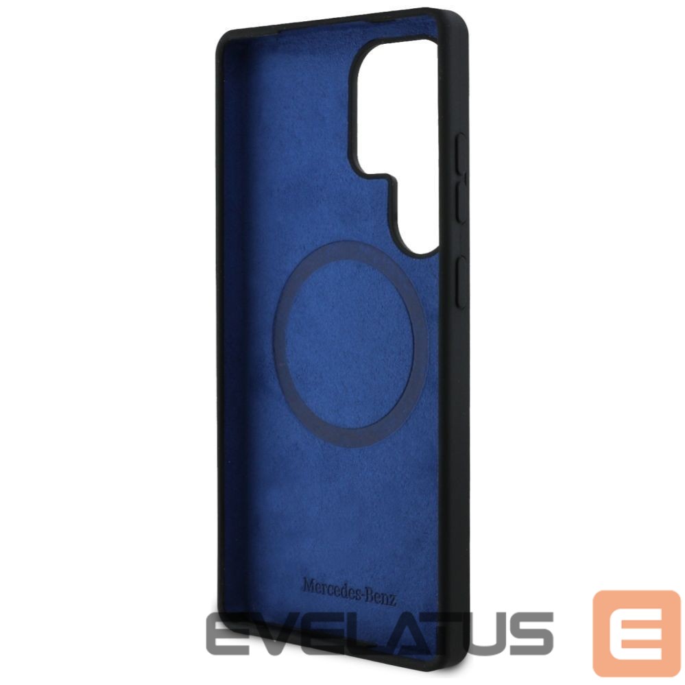Kitos prekės Mercedes-Benz Mercedes Silicone Contrasted Curves MagSafe Case for Samsung Galaxy S25 Ultra - Black
