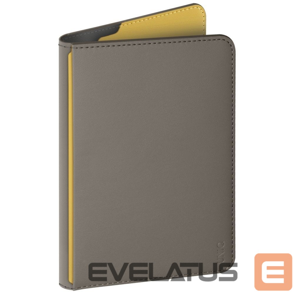 Kitos prekės UNIQ Uniq Belmont RFID Blocking Passport Case - Grey/Yellow