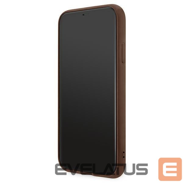 Kitos prekės Guess Guess 4G Metal Gold Logo Case for iPhone 11 / Xr 6.1" - Brown